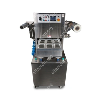 Полуавтоматический запайщик лотков HVT-550M/6 (нерж.) (6 лотков,187*137*(18-120))